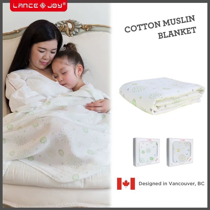 Cotton Muslin Five Layers Throw  (Blanket)