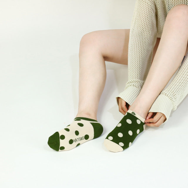 Geometry Youths & Women Ankle Socks (Polka Dots)