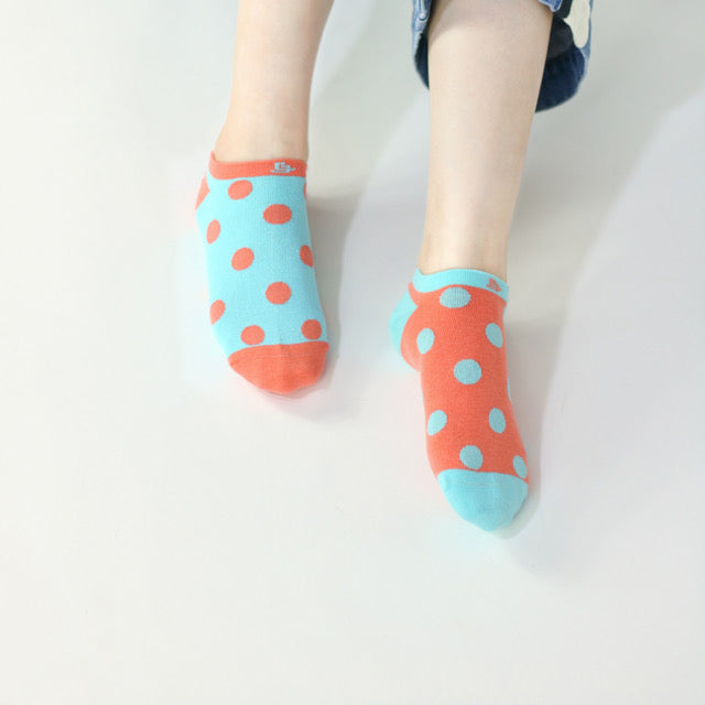 Geometry Youths & Women Ankle Socks (Polka Dots)