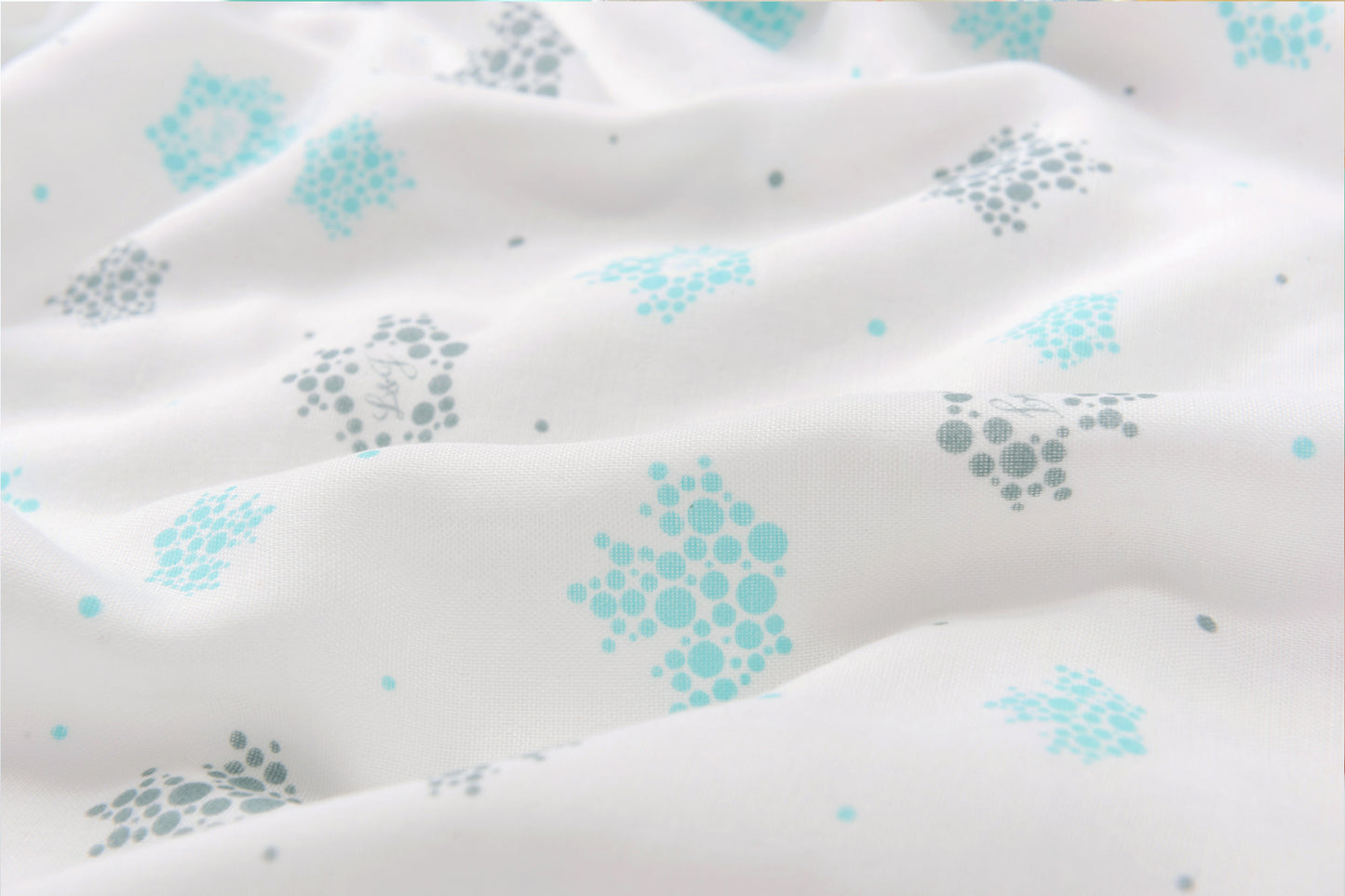 4-Layer Bamboo-Cotton Muslin Wearable Sleepsack (Dotted Maple Leaf)