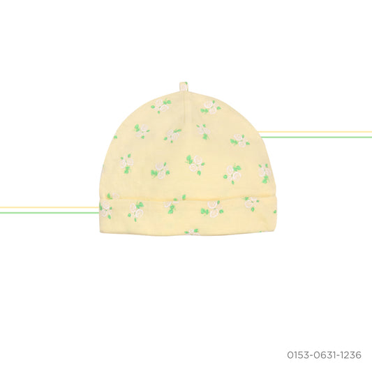 beanie - yellow florals (06)
