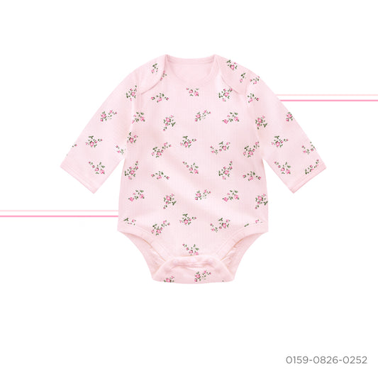 long-sleeve onesie with mitten cuffs - baby girl (08)