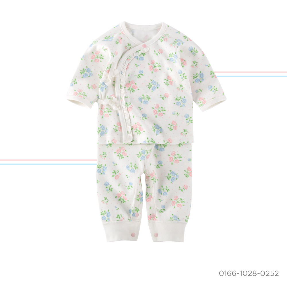newborn side strap kimono set - baby girl (10)