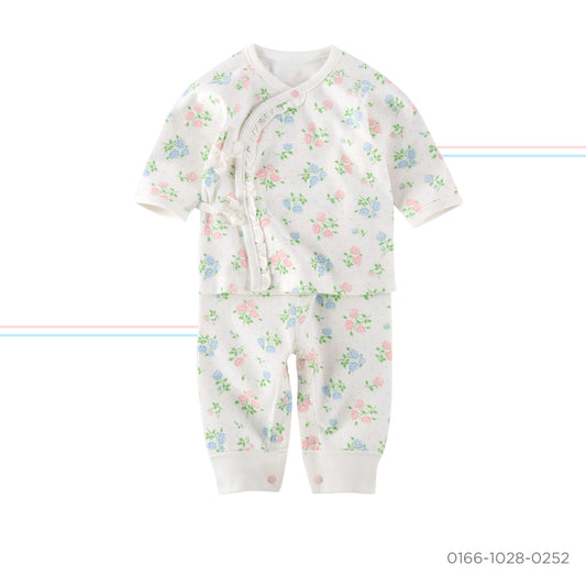 newborn side strap kimono set - baby girl (10)