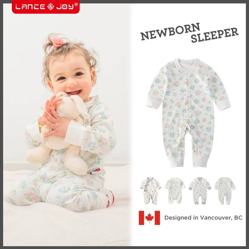 front snap sleeper - baby girl (10)